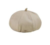 PADGCNOR Modèle de Conception PU Chapeau octogonal Femmes Automne Hiver béret rétro collège Anglais Vent Couleur Unie 56-58 cm Doux Berer(Green)