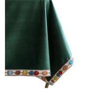 PADGCNOR Nappe de Noël Simple en Velours rectangulaire, décoration de la Maison, nappes de Table Basse(Green,110X170cm)