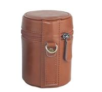 PADGCNOR Sacoche pour Appareil Photo Camera Lens Pouch Bag Case Storage(Brown S)