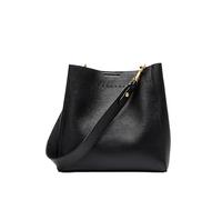 PADGCNOR Ssac a Main Cuir Sac à bandoulière en cuir décontracté for femme, grand sac seau, fourre-tout simple, sous les bras(Black)