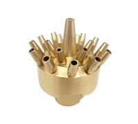 PADGCNOR Tête de Fontaine Jardin en Laiton à 3 Couches, 1" et 1,5", Buses Piscine, tête paysagère, pulvérisation pour l'étang de Jardin(DN25)