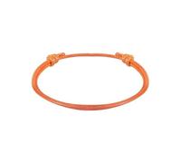 PADGCNOR Tressé à La Main Réglable en Corde Bracelets à cordon tressé réglables, 100 pièces, polyester ciré semi-fini for femmes et hommes(Orange)