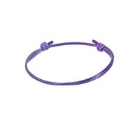 PADGCNOR Tressé à La Main Réglable en Corde Bracelets à cordon tressé réglables, 100 pièces, polyester ciré semi-fini for femmes et hommes(Purple)