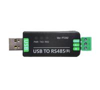 Padivine Adaptateur USB vers RS485 - Qualité industrielle RS485 - Convertisseur de port série avec témoin lumineux - Convertisseur USB industriel vers RS485 - FT232
