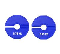 Padivine Gym, plaques de poids micro pour haltères courtes, poids de 0,75 kg, plaques de poids en caoutchouc pour haltères courts avec support de 35 mm