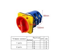Padlock 160A Changeover Cam Switch LW26-160GS/04 Rotary Power Supply Cut-off Knob Isolation Master Control NWPNLXEA(OFF-ON)