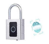 Padlock Fingerprint Padlock Outdoor Smart Biometric Thumbprint Keyless Lock Smart Biometric Lock with Keyless Safe and Convenient for Gym Door Backpack Luggage Suitcase Bike Office USB Charg