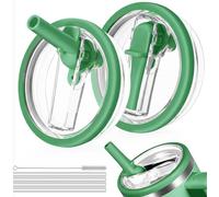 Padonco 2 pièces 1,18 L Couvercle de gobelet avec paille rabattable et anti-fuites pour Stanley H2.0 Quencher, Couvercle de remplacement 1,18 L pour accessoires de gobelet Stanley Cup ProTour