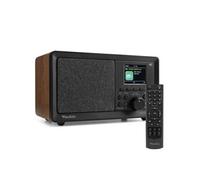 Audizio Padova Radio Dab+ avec Bluetooth - Bois, avec Fonction Réveil, Haut-Parleur Intégré, Lecteur MP3, Stations Pré-Réglables, Idéale pour Écouter Vos Radios Préférées Partout