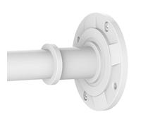 PadPure Tringle à rideaux sans perçage 75-228,5 cm Tringle de douche extensible Tringle à rideaux sans perçage Tringle télescopique Tringle de tension - Pour balcon, vitrine, salle de bain Blanc