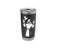 Padre Pio Saint catholique Gobelet isotherme en acier inoxydable double paroi