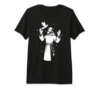 Padre Pio Saint catholique T-Shirt Haut de Gamme