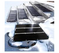 Pads de Fonte de Neige Conception Antidérapante, avec câble d'Alimentation tapis d'extérieur chauffant Chauffage Rapide et température Constante, pour Escaliers Portes Escaliers（24.5 x 76.2 cm） ,3pcs