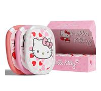 Pads Démaquillants Lavables et Réutilisables Lilly Skin - Lingettes Carrées Microfibres Nettoyantes et Exfoliantes pour la Peau du Visage - Boîte de 7 Pads en Tissu Simili Coton (Hello Kitty, XL)