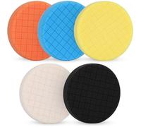 Pads polissage voiture 5 pièces 150mm mousse compound coupe et finition polisseuse orbitale