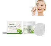 Pads Pour Le Visage Apaisants Et Hydratants, Pads De Lotion Tonique Hydratants Et Apaisants. Pads Pré-Imbibés Pads Pour Le Visage Pour Un Teint Uniforme, Gommages Faciles (Thé Vert)