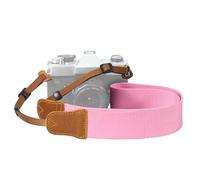 Padwa Lifestyle Sangle Appareil Photo - Tête en cuir classique du Crazy Horse Art,Sangle D'appareil Photo en Coton Tissé de 1.5",Bandoulière Photographe Réglable Pour Tous Les Appareils Photo DSLR