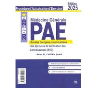 Pae medecine general annales corrigees evc 2025