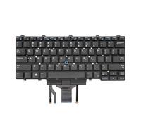 PAEBAI+ Clavier de rechange rétroéclairé pour Dell Latitude E5450 E5470 E7470 7480 7490 5480 5488 avec pointeur, sans cadre US