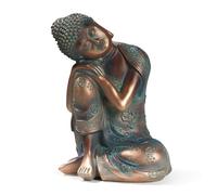 PAEFIU Statues de Bouddha, Boudha Assis de Ornement, Statue de Bouddha MéDitant Style Asiatique du Sud-Est, Artisanat de Zen et Feng Shui en Résine, pour Salon, Chambre, Porche Art, Maison