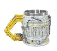 PAEFIU Tasse Amusante, Mug en Forme Excavatrice, Tasse à Café 3D avec Doublure Intérieure en Acier Inoxydable, Capacité de 330 ML, Idée Cadeau Original et Amusant, pour Noël, Anniversaire, Fête