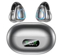Paekole Auriculares Inalámbricos Bluetooth 6.1 Open Ear Clip, Auriculares Deportivos Con Pantalla LED 80H, Cancelación de Ruido ENC, IPX7 Impermeable, Cascos Inalámbricos Para Running y Oficina