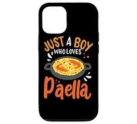 Paella Amour Just A Boy Who Loves Paella Cuisine Espagnole Coque pour iPhone 12/12 Pro
