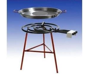 'Paella Set Grill "Carmona Poêle avec 3 Chalumeau au gaz flammigem, 60 cm (24,5 kW), 80 cm, renforcée pieds, incl. Tuyau et régulateur de pression