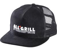 Paella World ALL'GRILL Casquette de camionneur noire avec logo brodé - taille universelle, réglable de manière flexible