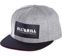 Paella World ALL'GRILL casquette snapback grise 100% coton flexible réglable