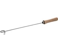 Paella World ALL'GRILL Fourchette circulaire 55cm, manche en bois, pointe en acier inoxydable, brevet allemand