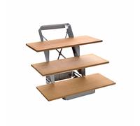 Paella World ALL'GRILL Planche à fumer escalier acier inoxydable 30x28x26 cm incl. 3 planches en cèdre