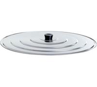 Paella World Couvercle léger en aluminium pour poêles, Ø 36 cm, avec dispositif d'évacuation de la vapeur