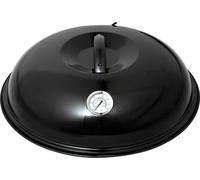 Paella World Hotte de cuisson pour gril à paella Plaque en fonte Ø 42 cm Acier avec thermomètre