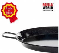 Paella World Original spanische Paella Pfanne Typ Valenciana emailliert 10cm 7,8cm 2cm