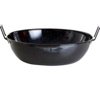 Paella World plat de service pour soupes, ragoûts, poêle à tapas, etc. Diamètre Ø 22cm, hauteur du bord 5,5 cm, volume env. 1,3l, avec 2 poignées