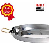 Paella World Poêle à paella espagnole originale Type Valenciana 70cm Acier inoxydable