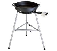 Paella World Set de poêles en fonte 3 brûleurs avec poêle à paella en fonte Ø 46/60 cm Gastronomie/Catering