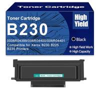 PAESCOY Cartouches De Toner De Remplacement À Haut Rendement B230 pour Imprimantes Xerox B230 006R04399 006R04400 006R04401 pour Imprimantes Xerox B230 B225 B235, sans Puce,Black-1500 Page