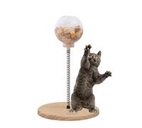PAETER PETOR CATTO - GAT TYPABLE PERCHIRABLE | Dog Slow Feeder Ball Distributeur Toys | Jouet pour chat à boule de printemps | Exercice automatique pour chats interactifs | Jouet automatique