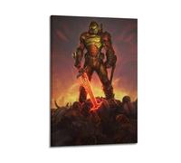 PAEVDIN Doom Eternal Poster de jeu vidéo décoratif sur toile Poster d'art moderne pour chambre à coucher 20 x 30 cm
