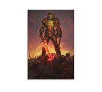 PAEVDIN Doom Eternal Poster décoratif sur toile pour chambre à coucher - 50 x 75 cm