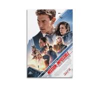 PAEVDIN Poster de film Mission Impossible 7 - Peinture sur toile - Poster décoratif - Impression d'art moderne pour chambre à coucher - 30 x 45 cm