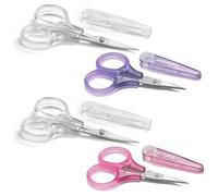 PAFASON Petit Broderie Ciseau Couture Ensemble Droit Précision Pointe | Acier inoxydable pour Matelassage Tricot Artisanat Point de croix Crochet Fil Fil Papier Détail Couper Sécurité Étui