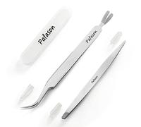 Pafason Set De Pince À Tiques en Acier Inoxydable, Extracteur, Extracteur De Tiques avec Boîte De Rangement pour Chiens Et Chats