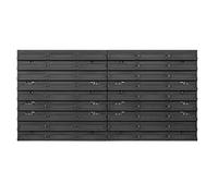 PAFEN Étagère murale de rangement - 772 x 390 mm - 2 parois de montage 386 x 390 mm - Panneau perforé - En plastique