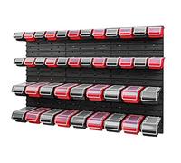 PAFEN Lot de 42 étagères murales empilables 1158 x 780 mm Système de rangement