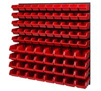 PAFEN Système de rangement 780 x 772 mm - Boîtes empilables - Étagère murale - Boîtes de rangement - 82 boîtes