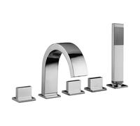 Paffoni Level mitigeur bain-douche pour baignoire chrome LEP044CR