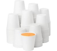 pafnisoin Gobelet Carton 100 PCS Gobelets Jetables 200ML Gobelet Cafe Jetable Verres Jetables Gobelets en Papier Jetables Gobelet Anniversaire Ecocup
